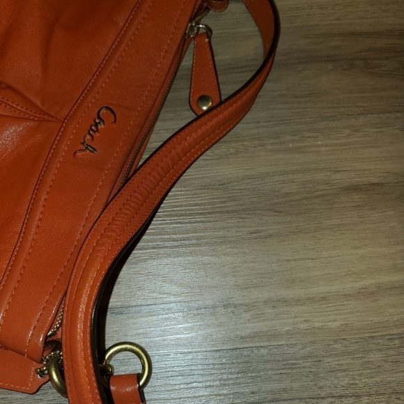 ORANGE COACH CROSSBODY PURSE & WALLET SET - Picture 9 of 15